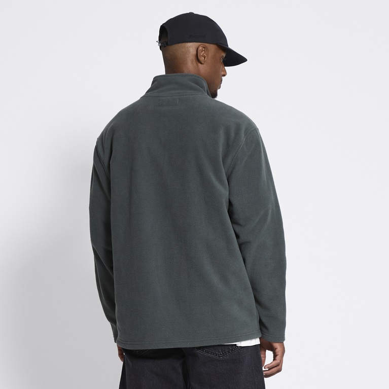 Fleece sweater "Fille" Dark Green