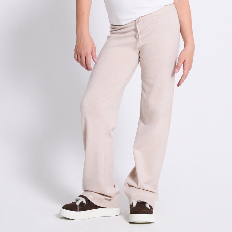 Knit soft pants "Jolina star" Beige