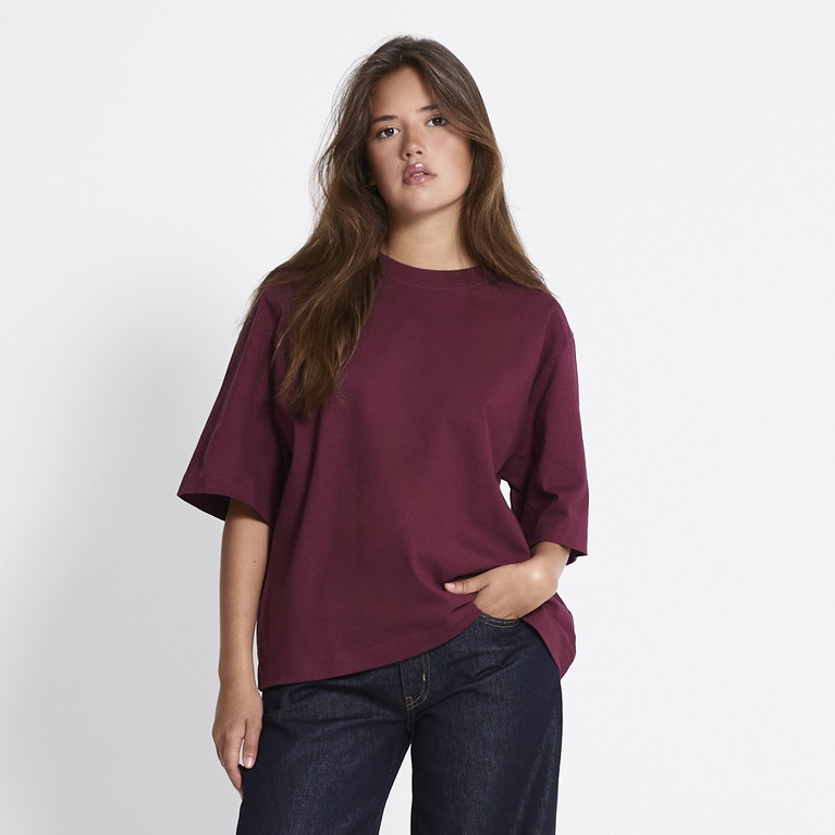 Boxy tee Burgundy