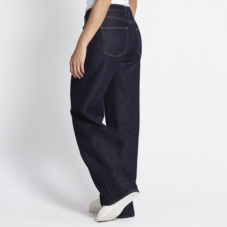 Mid waist wide jeans "Optiwide" Rinse