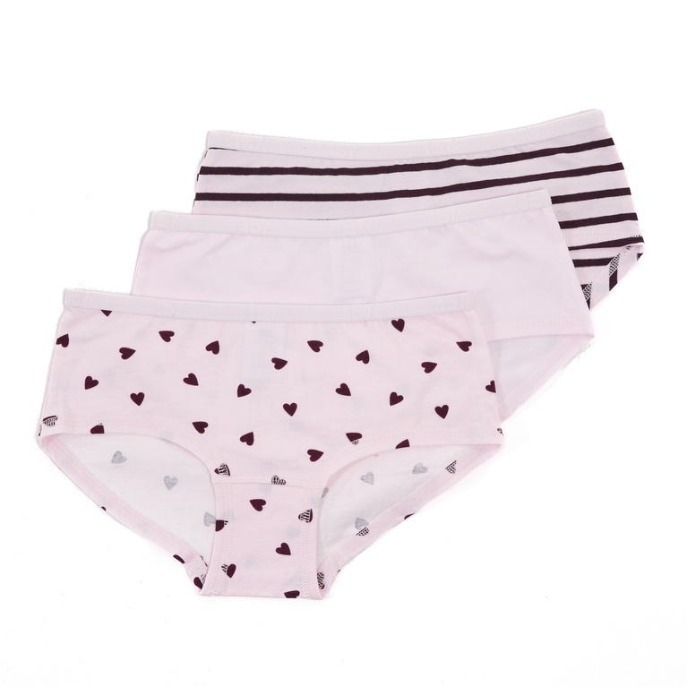 3-pack hipster briefs "Edith star" Pink