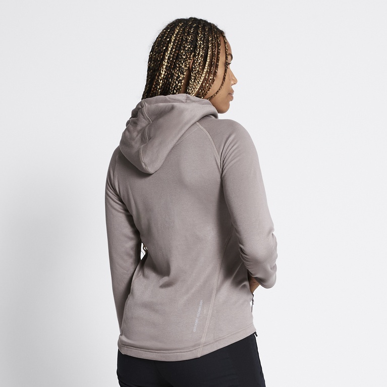 Functional hoodie "Vegby" Dk Beige