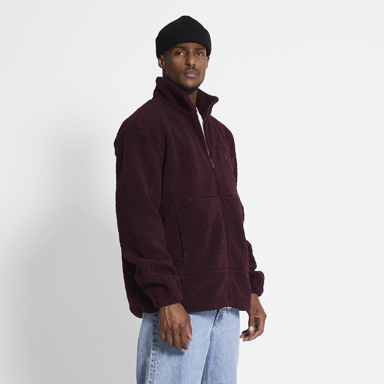 Pile jacket "Mount" Burgundy