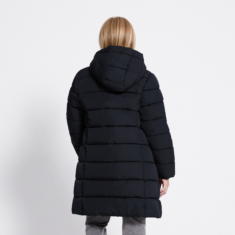 Long puffer jacket "Penny Star" Black