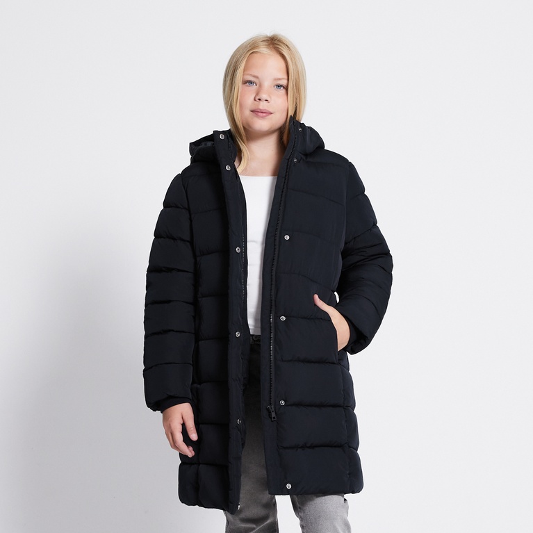 Long puffer jacket "Penny Star" Black