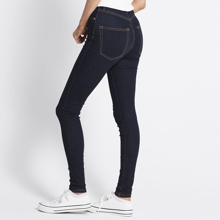 High waist skinny jeans "Snake" Rinse