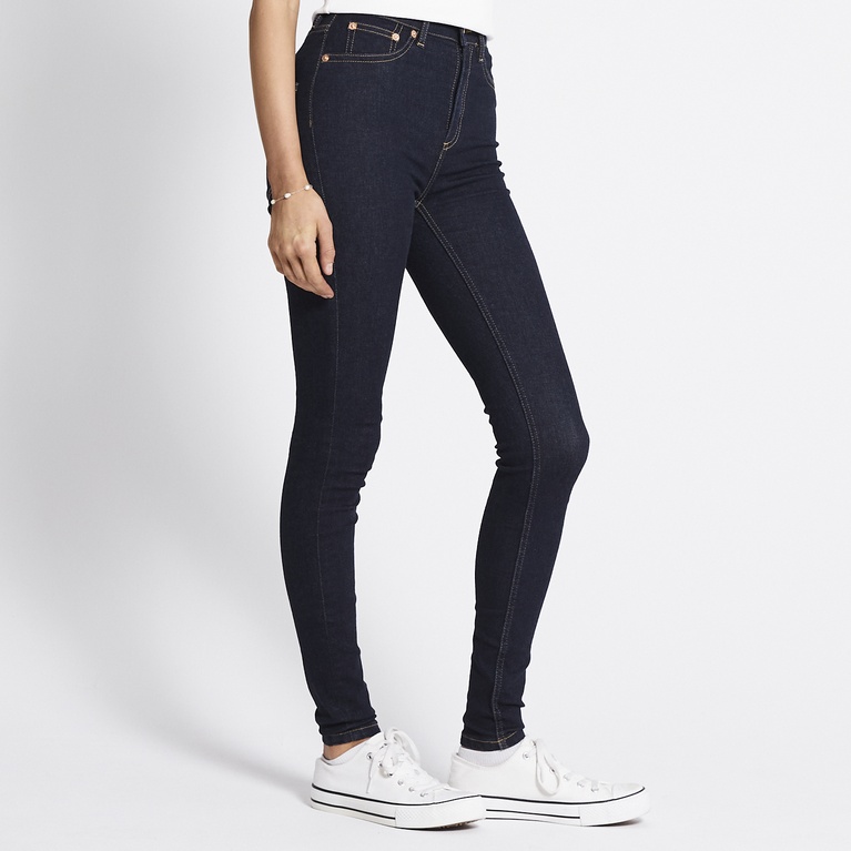 High waist skinny jeans "Snake" Rinse
