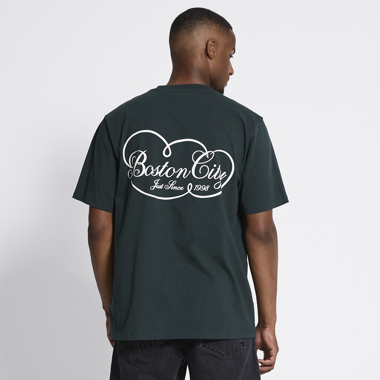 Printed tee "West" Dark green 2