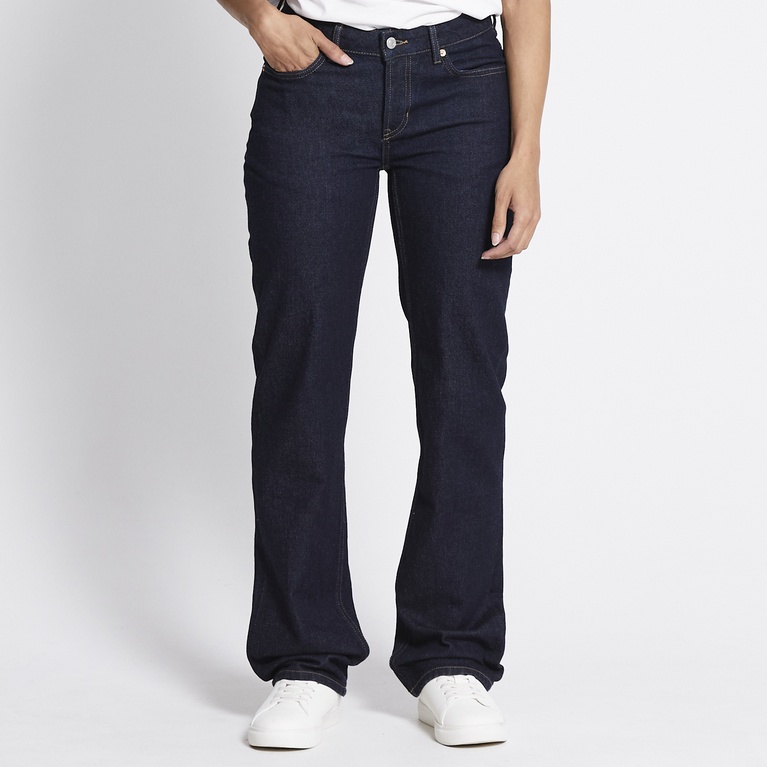 Low waist straight jeans "Icon X" Rinse