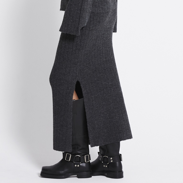 Knit skirt "Katie" Antraciet