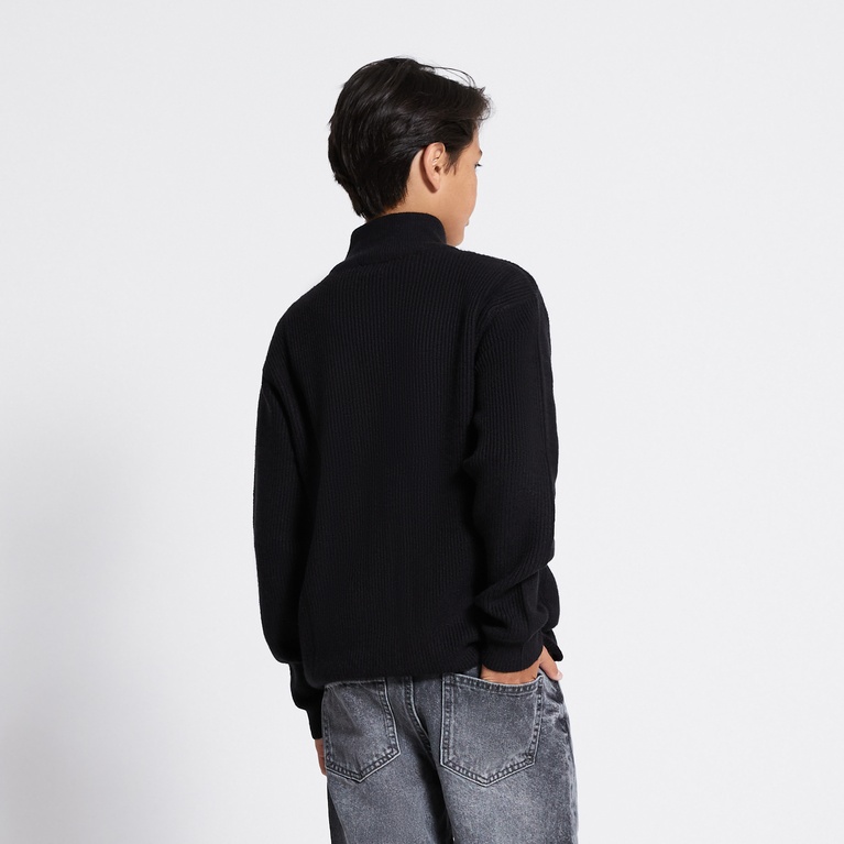 Half-zip sweater "Ruben zip" Black