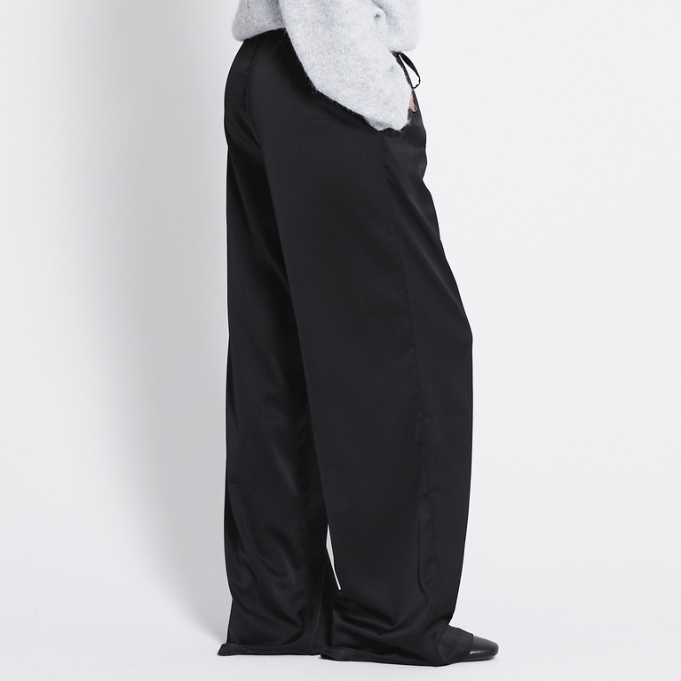 Satin pants "Ashley" Black