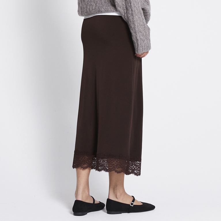 Midi skirt "Peyton" Brown