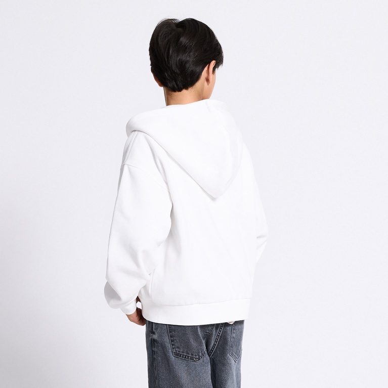Heavy hoodie "Block" Off white