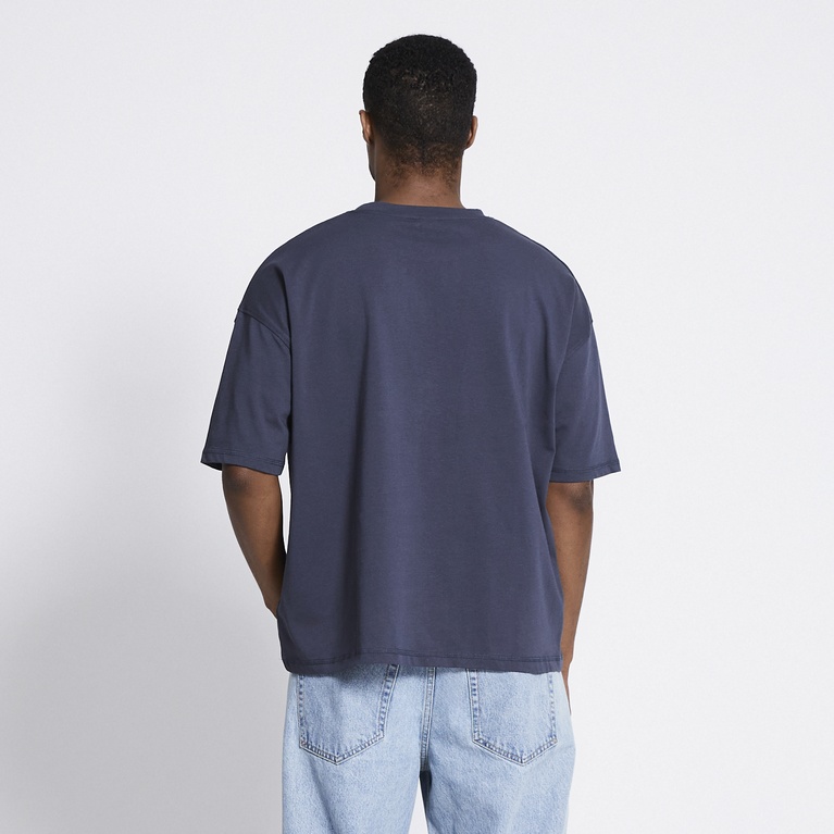 Heavy boxy tee "Mikael" Navy