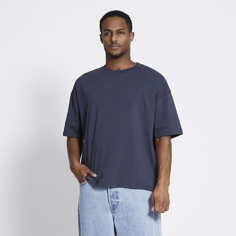 Heavy boxy tee "Mikael" Navy
