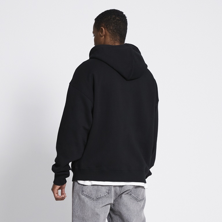 Boxy zip hoodie "Lindon" Black