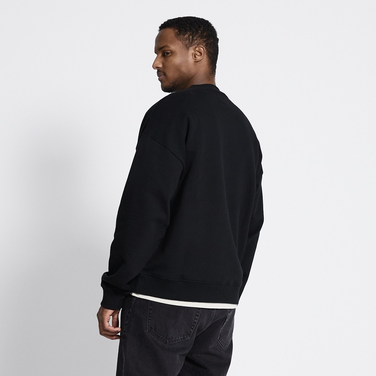 Boxy sweatshirt "Loi" Black