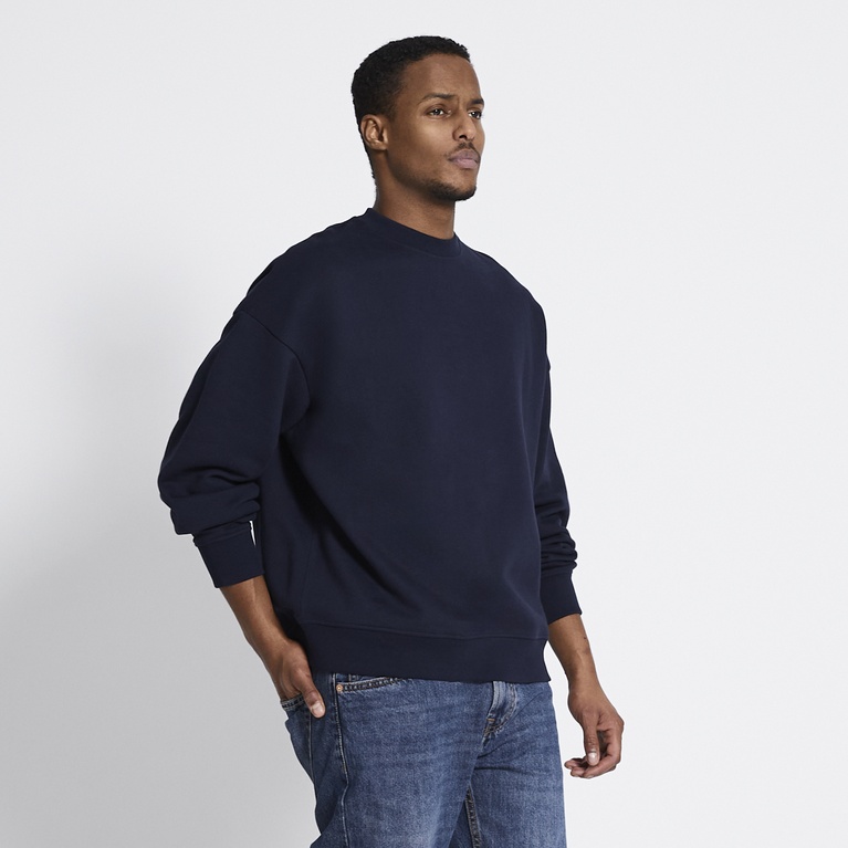Boxy sweatshirt "Loi" Navy