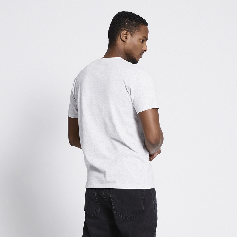 Printed tee "Bill" Grey Melange