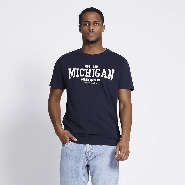 Printed tee "Bill" Navy 5