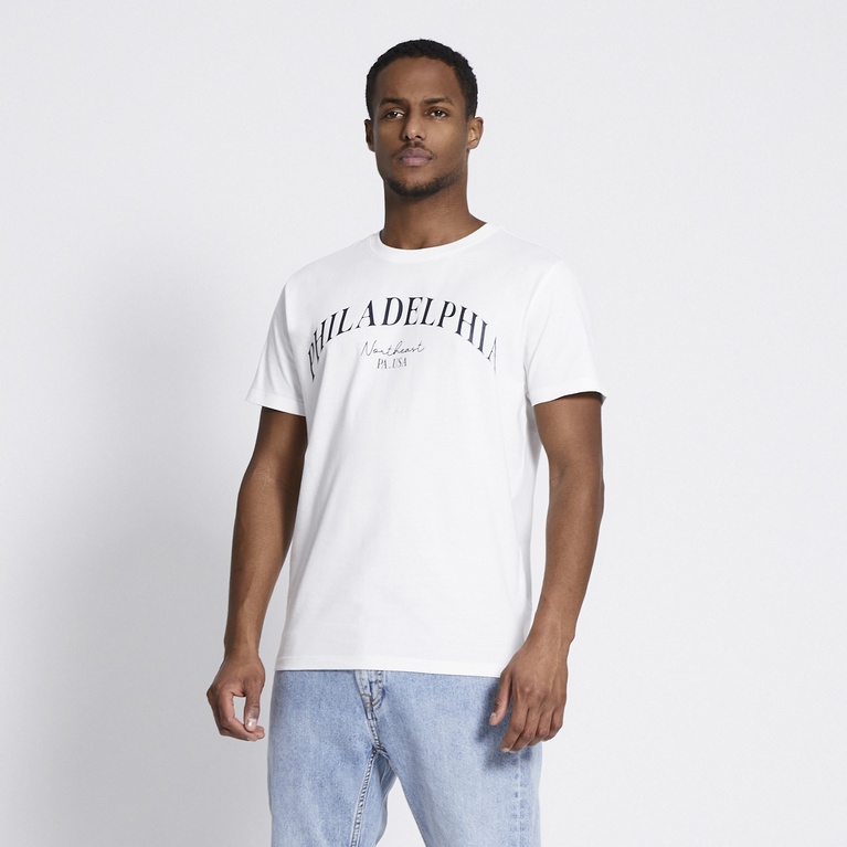 Printed tee "Bill" Off white