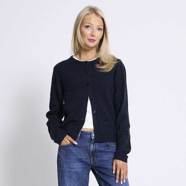Basic knit cardigan "Audrey" Dark Blue