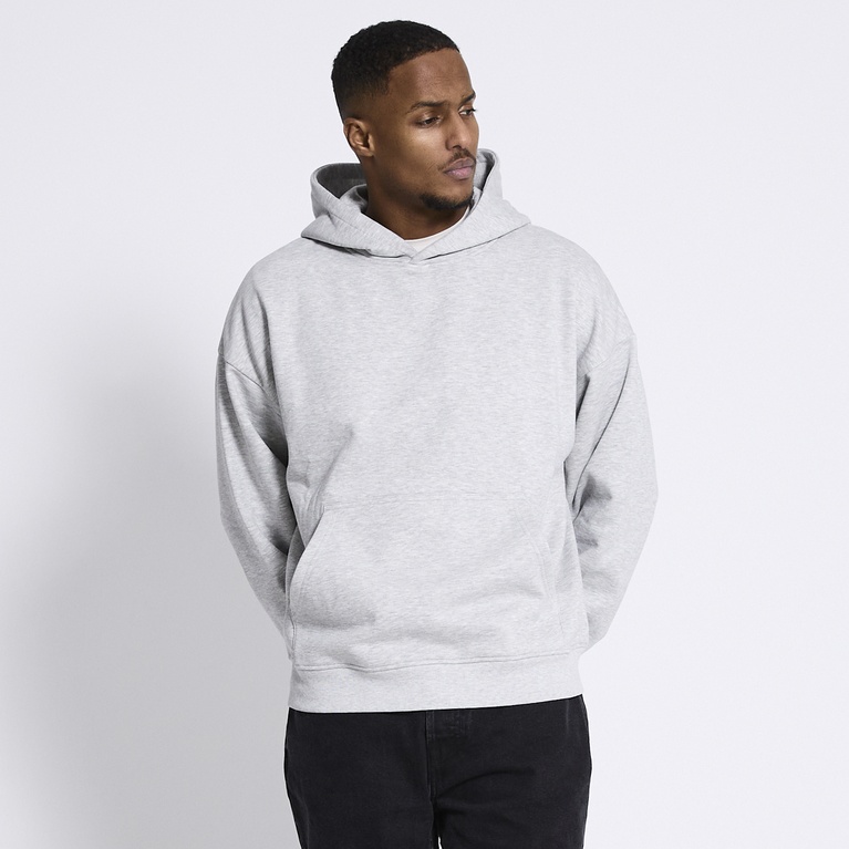 Boxy hoodie "Luka" Grey Melange