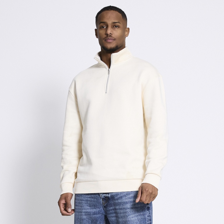 Half Zip Sweatshirt "Frank" Ivory