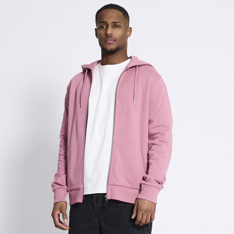 Zip hoodie "Rocky" Dk Pink