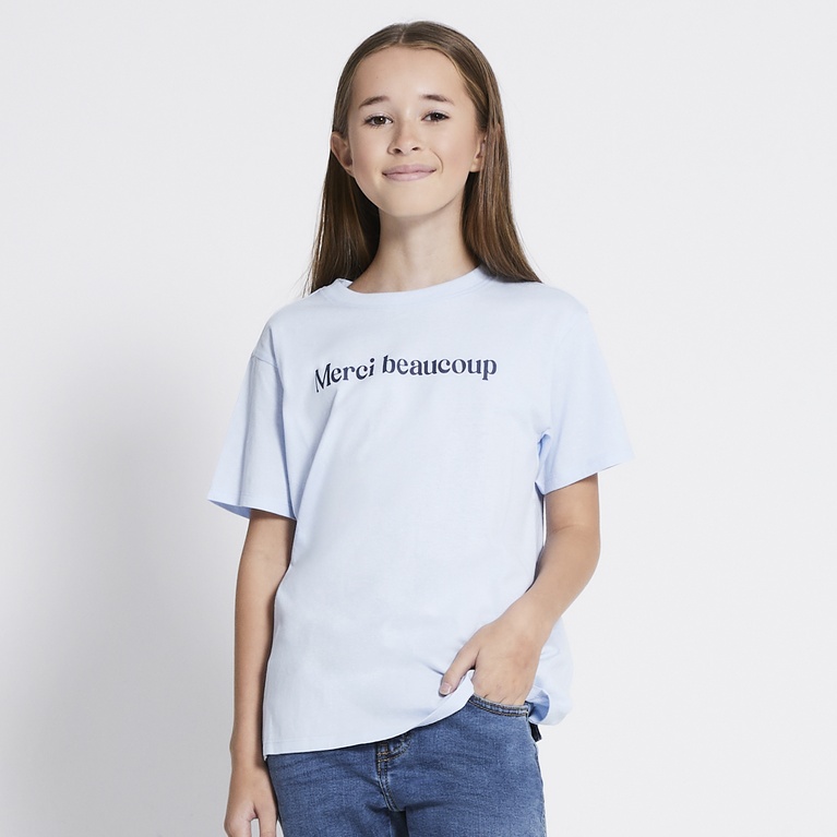 Printed tee "Dusty star" Blue 3