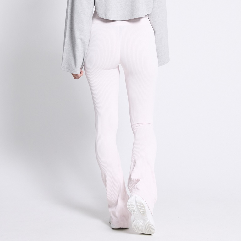 Flared training tights "Flare seamless" Light Pink