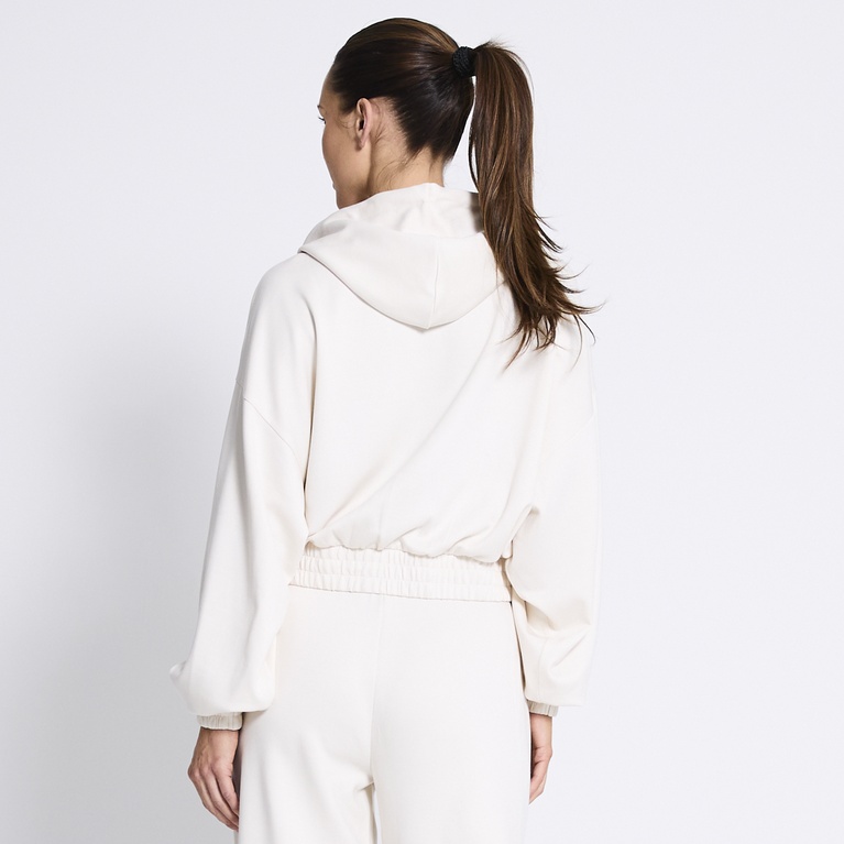 Zip hoodie "Zip-up hoodie" Ivory