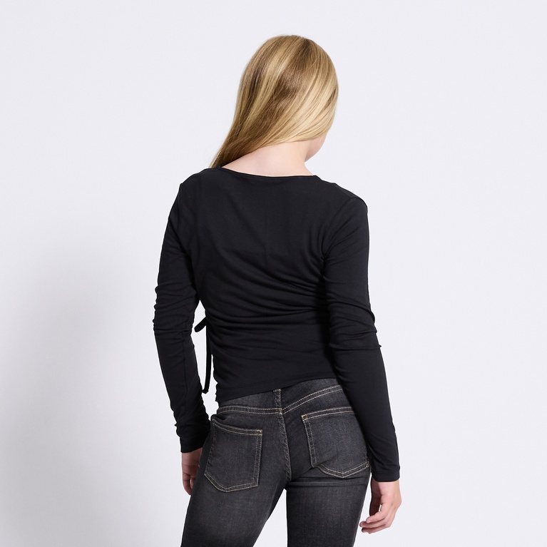 Wrap top "Bodil" Black