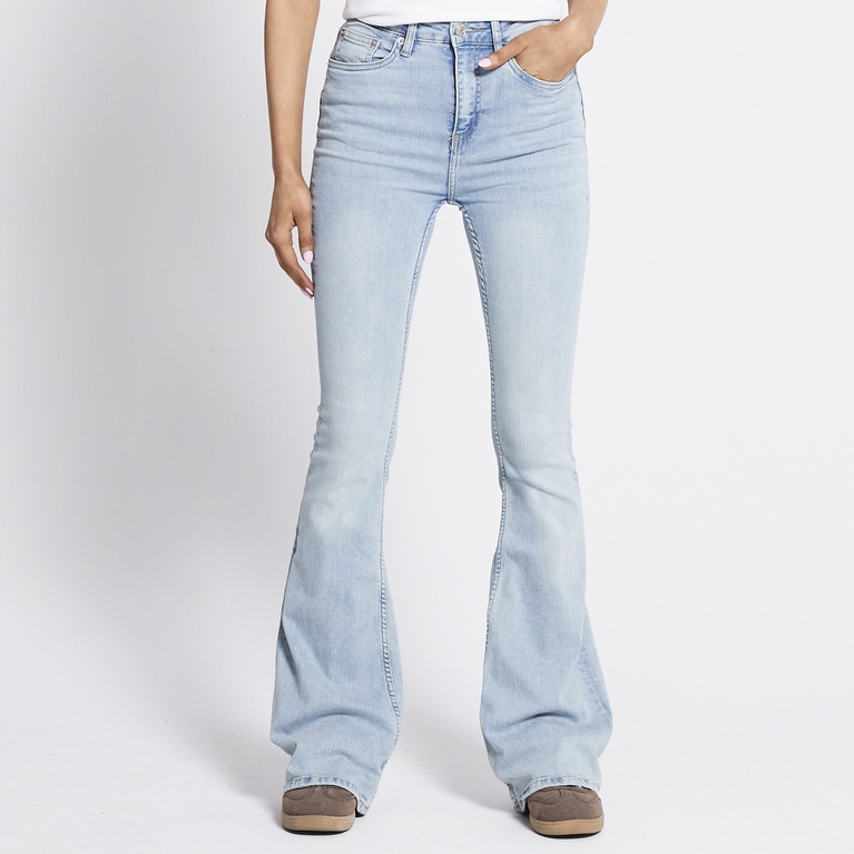 High waist flare jeans "Snake Flare" Light used