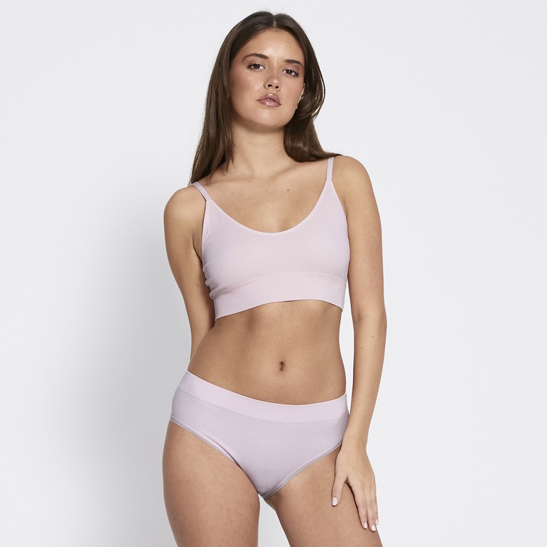 Soft ribbed bra "Rib Bra" Pink