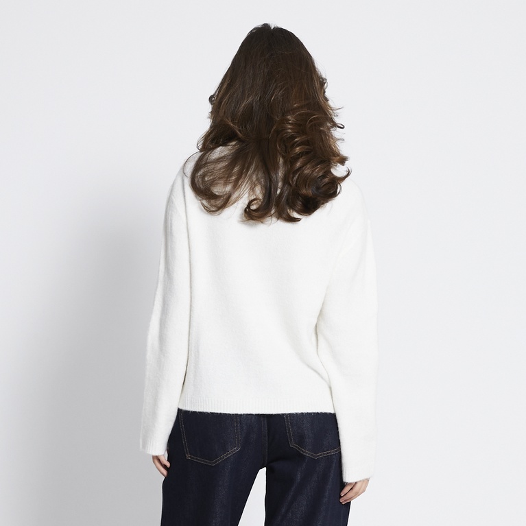 Basic knit sweater "Sadie" Off white