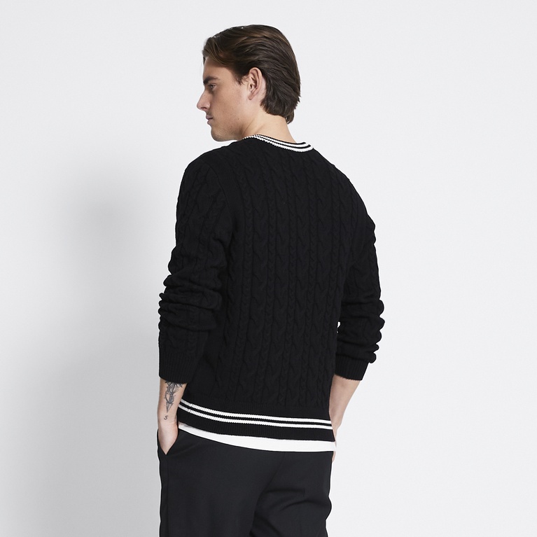 Cable-knit sweater "Ash" Black