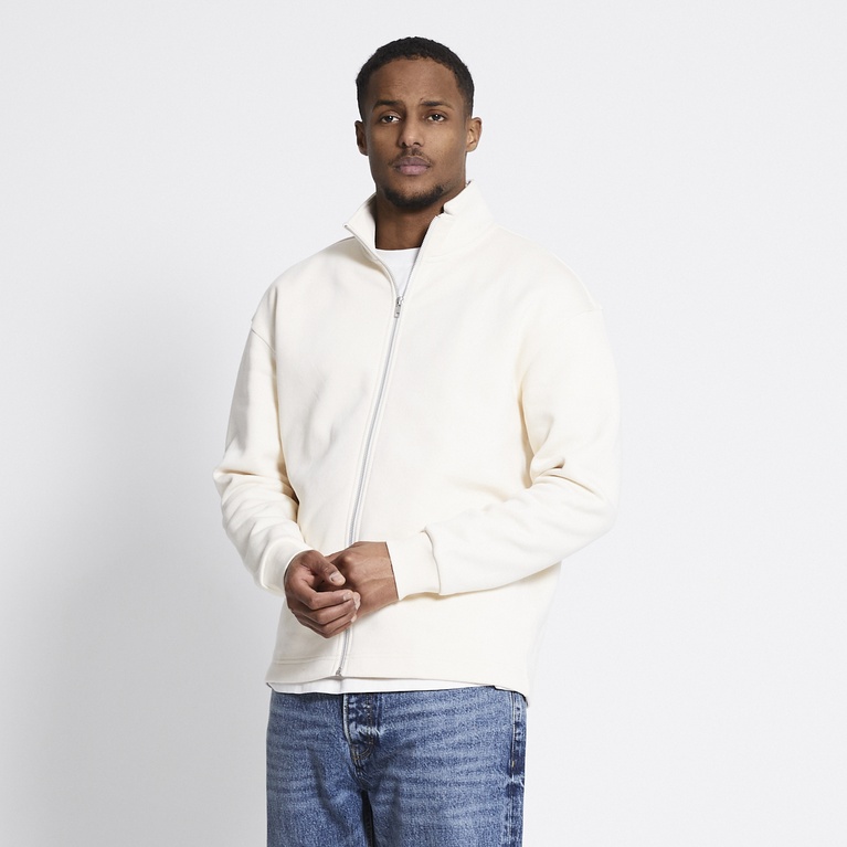 Zip sweatshirt "Fred" Ivory