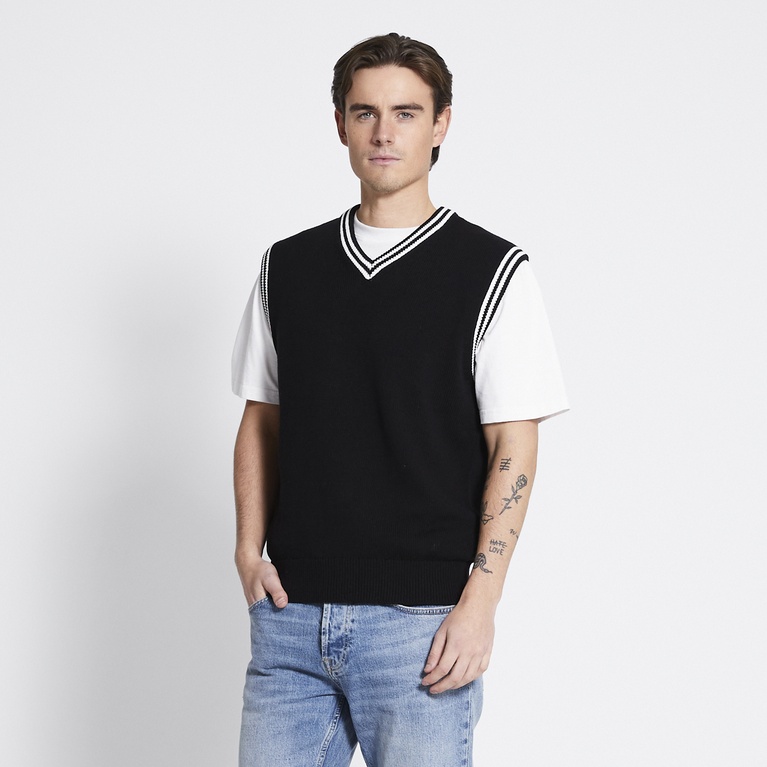 Knitted vest "Rafa" Black
