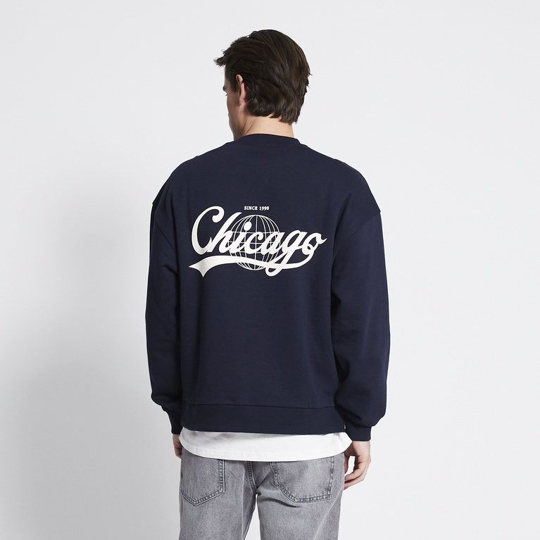 Printed sweatshirt "Owen 2.0" Navy