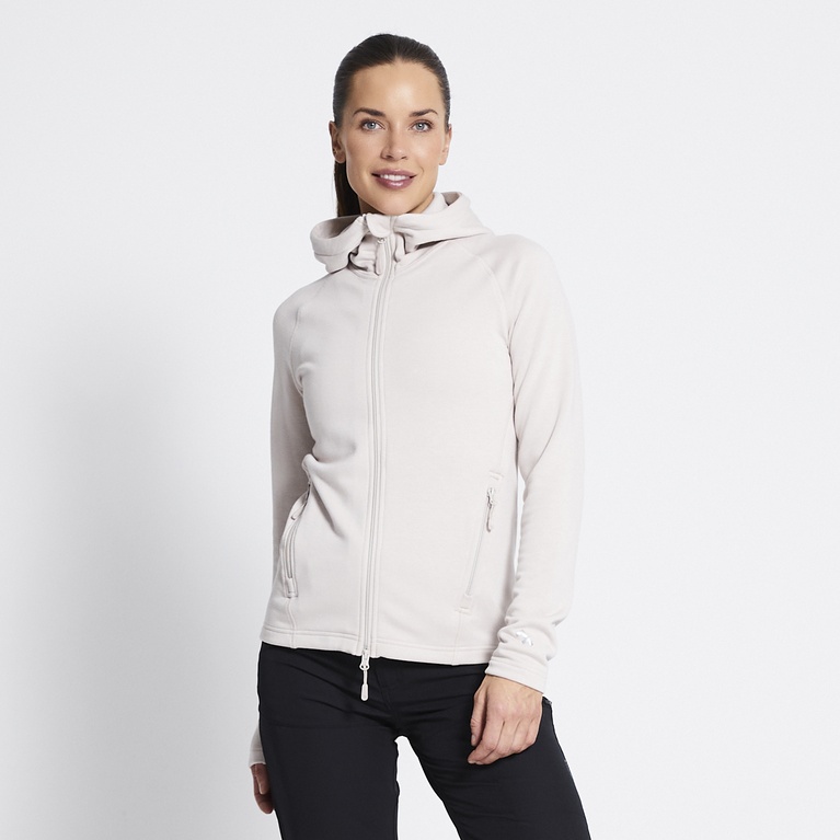 Functional hoodie "Vegby" Chalk White