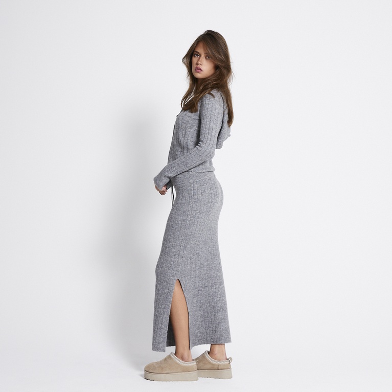 Knit skirt "Katie" Grey Melange