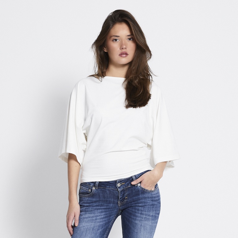 Poncho top "Abby" Off white
