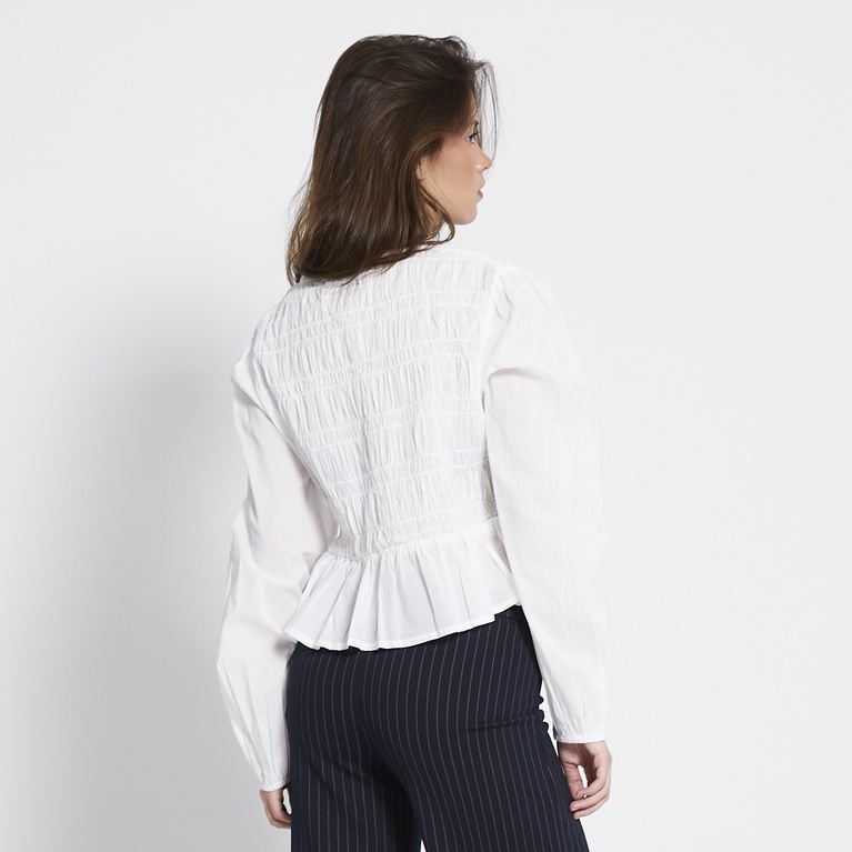 Smock blouse "Isa" White