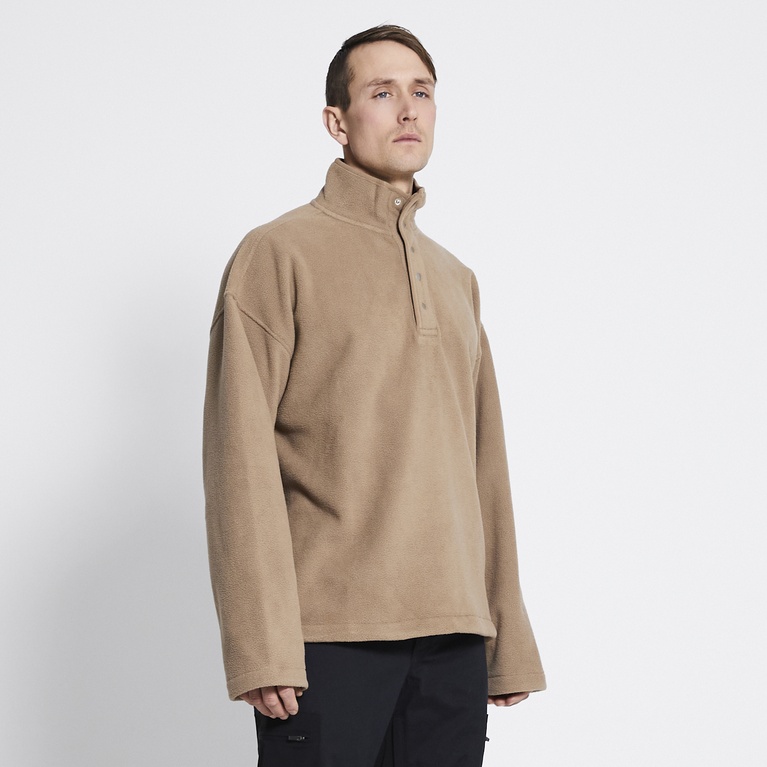 Fleece sweater "Fleece" Dk Beige