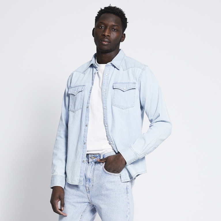 Denim shirt "Clint" Wash Lt