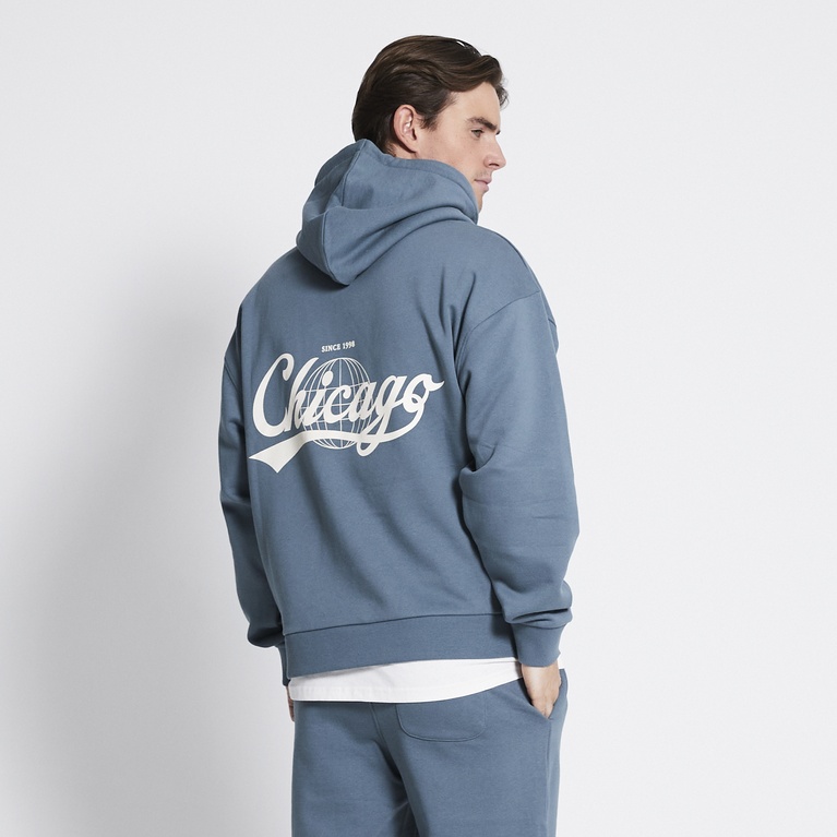 Printed hoodie "East 2.0" Green