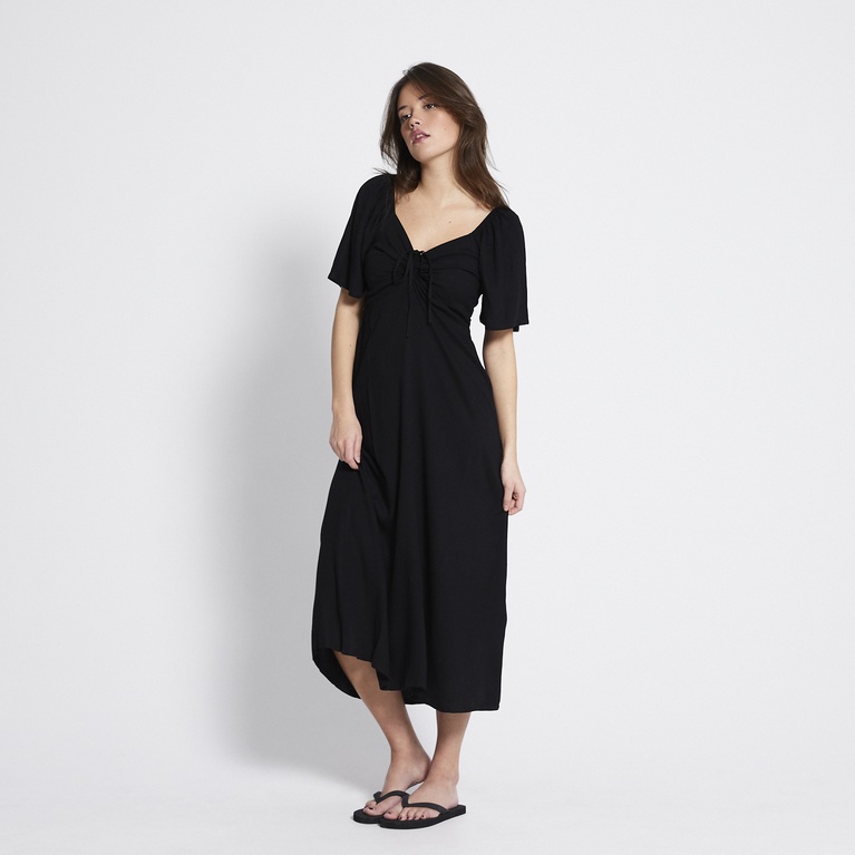 Butterfly sleeve dress "Florentina" Black