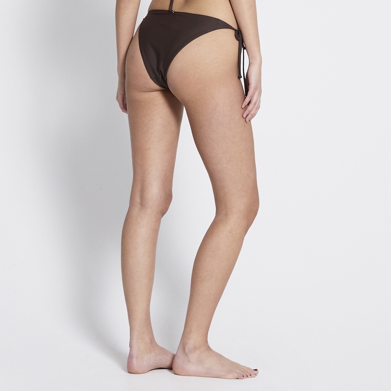 Tie bikini bottom Brown